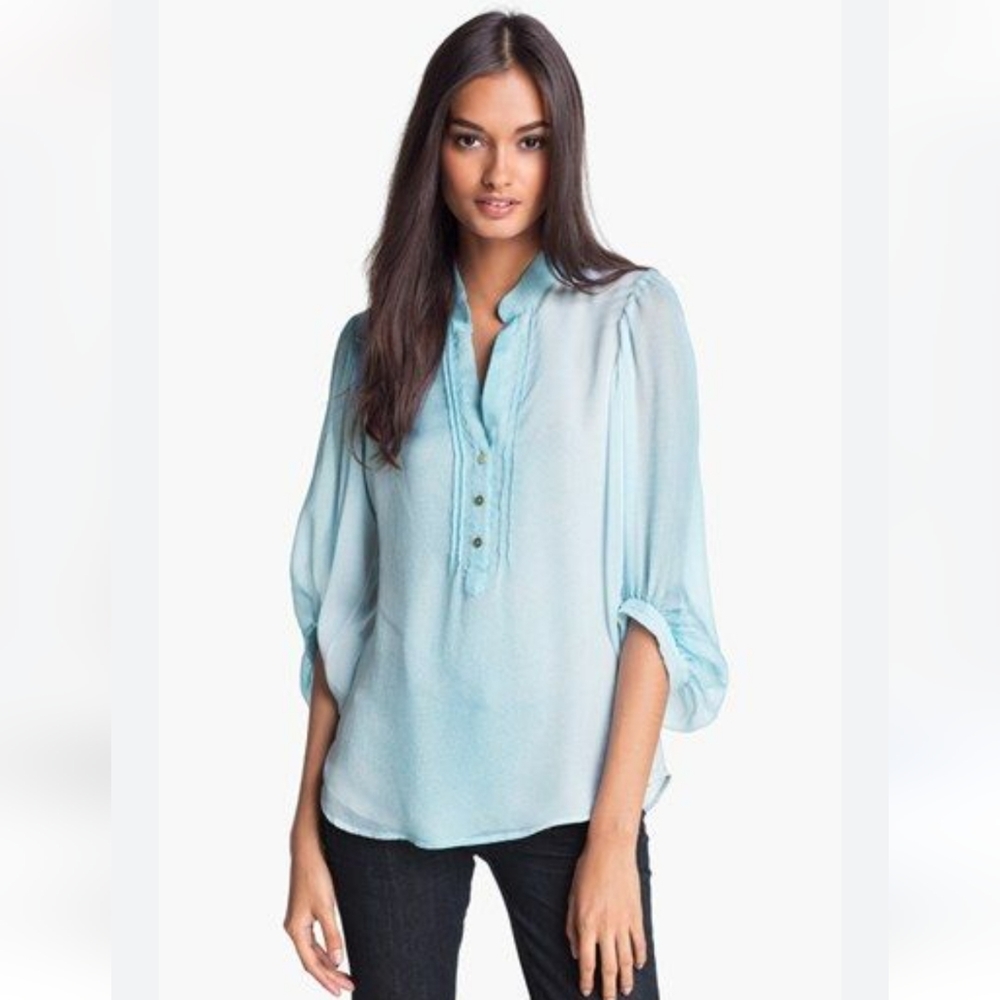 Diane Von Furstenberg Syrah Silk Blouse Size 2